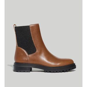 Madewell Womens $198 The Bradley Chelsea Lugsole Boots Stable Brown Size 9 NG669